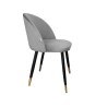 Krzesło Colin tkanina Welur noga metalowa
