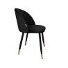 Krzesło Colin tkanina Welur noga metalowa
