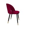 Krzesło Colin tkanina Welur noga metalowa