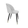Krzesło Colin tkanina Welur noga metalowa