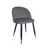 Krzesło Colin tkanina Welur noga metalowa