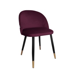 Krzesło Colin tkanina Welur noga metalowa