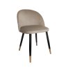 Krzesło Colin tkanina Welur noga metalowa