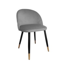 Krzesło Colin tkanina Welur noga metalowa