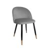 Krzesło Colin tkanina Welur noga metalowa