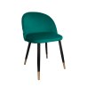 Krzesło Colin tkanina Welur noga metalowa