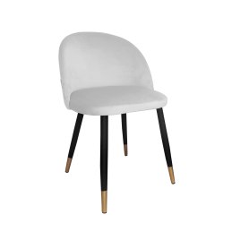 Krzesło Colin tkanina Welur noga metalowa