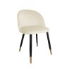Krzesło Colin tkanina Welur noga metalowa