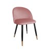 Krzesło Colin tkanina Welur noga metalowa