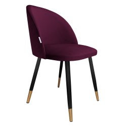 Krzesło Colin tkanina Welur noga metalowa