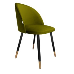 Krzesło Colin tkanina Welur noga metalowa