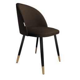 Krzesło Colin tkanina Welur noga metalowa