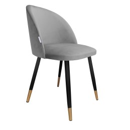 Krzesło Colin tkanina Welur noga metalowa