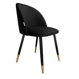 Krzesło Colin tkanina Welur noga metalowa