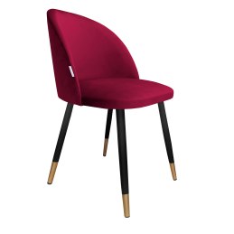 Krzesło Colin tkanina Welur noga metalowa