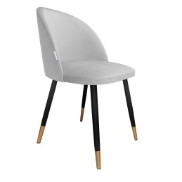 Krzesło Colin tkanina Welur noga metalowa