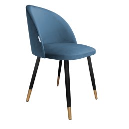 Krzesło Colin tkanina Welur noga metalowa