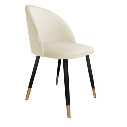 Krzesło Colin tkanina Welur noga metalowa