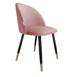 Krzesło Colin tkanina Welur noga metalowa