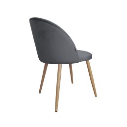 Krzesło Colin tkanina Welur noga metalowa