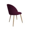Krzesło Colin tkanina Welur noga metalowa