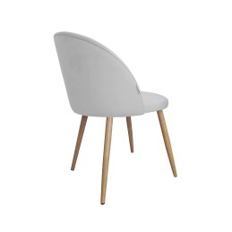 Krzesło Colin tkanina Welur noga metalowa