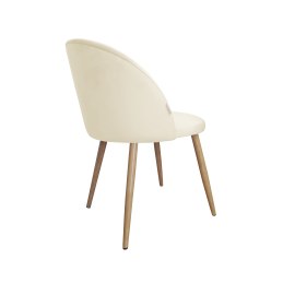 Krzesło Colin tkanina Welur noga metalowa