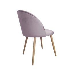 Krzesło Colin tkanina Welur noga metalowa