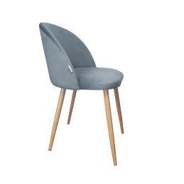 Krzesło Colin tkanina Welur noga metalowa