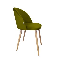 Krzesło Colin tkanina Welur noga metalowa