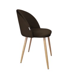 Krzesło Colin tkanina Welur noga metalowa