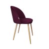 Krzesło Colin tkanina Welur noga metalowa