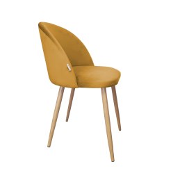 Krzesło Colin tkanina Welur noga metalowa