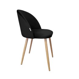 Krzesło Colin tkanina Welur noga metalowa