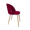 Krzesło Colin tkanina Welur noga metalowa