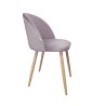 Krzesło Colin tkanina Welur noga metalowa