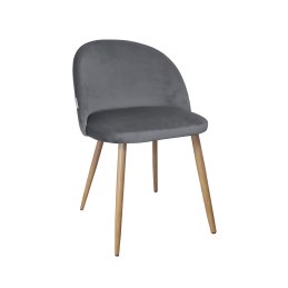 Krzesło Colin tkanina Welur noga metalowa