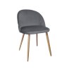 Krzesło Colin tkanina Welur noga metalowa