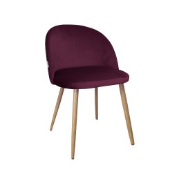 Krzesło Colin tkanina Welur noga metalowa