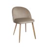 Krzesło Colin tkanina Welur noga metalowa
