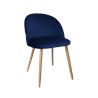 Krzesło Colin tkanina Welur noga metalowa