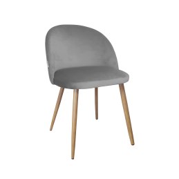 Krzesło Colin tkanina Welur noga metalowa