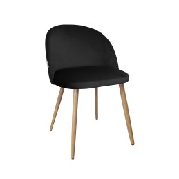 Krzesło Colin tkanina Welur noga metalowa