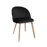 Krzesło Colin tkanina Welur noga metalowa