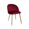 Krzesło Colin tkanina Welur noga metalowa