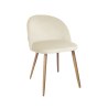 Krzesło Colin tkanina Welur noga metalowa
