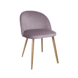 Krzesło Colin tkanina Welur noga metalowa