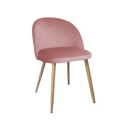 Krzesło Colin tkanina Welur noga metalowa