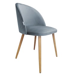 Krzesło Colin tkanina Welur noga metalowa