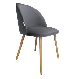 Krzesło Colin tkanina Welur noga metalowa